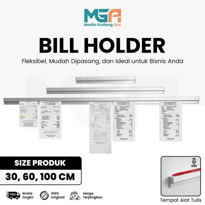 

BILL HOLDER / CAPITAN NOTA STAINLESS / RECEIPT HOLDER PENJEPIT KERTAS