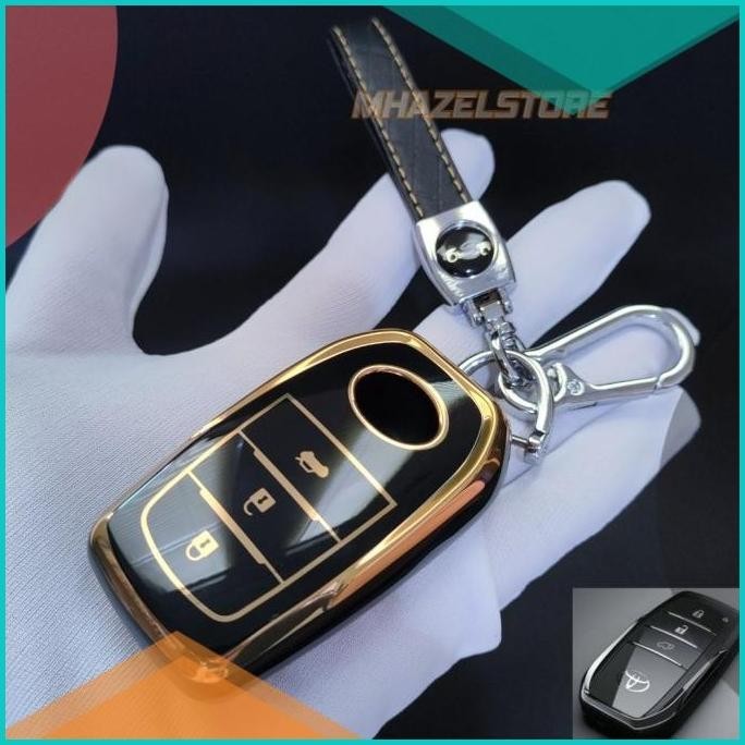 GANTUNGAN KUNCI SARUNG REMOT KEYLESS MOBIL TOYOTA INNOVA ZENIX SILIKON