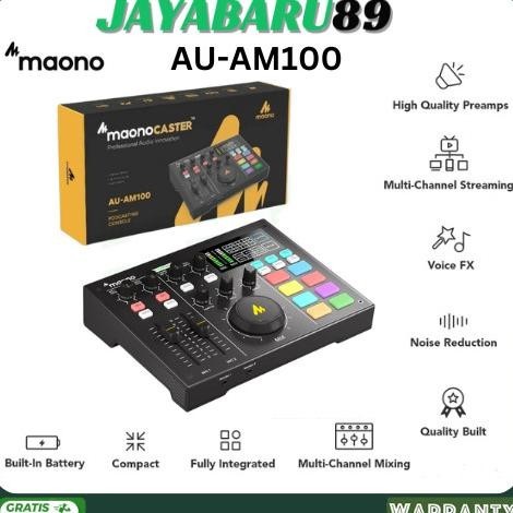 Maono Au-Am100 & Au-Am100-K1 & Au-Am200 Sound Card/Audio Mixer Kit