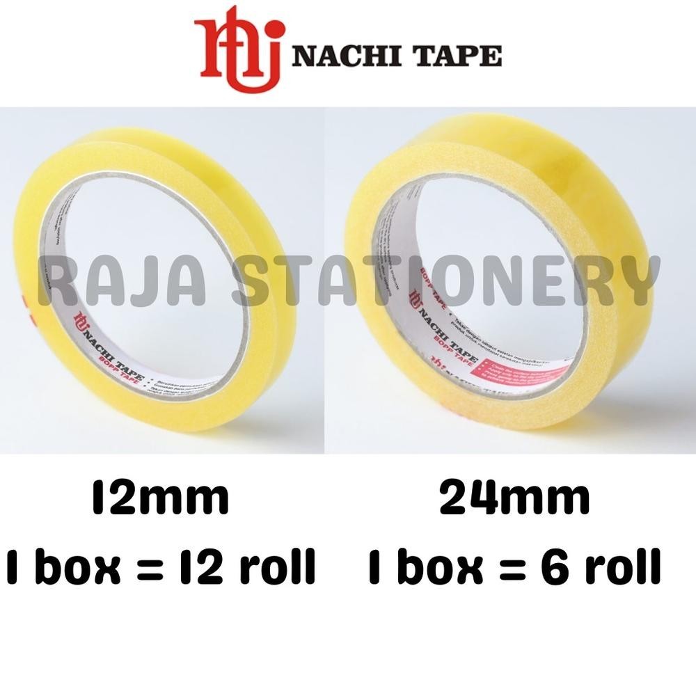 

Tu-67 Nachi Stationery Tape 12Mm 24Mm Selotip Solatip Lakban Solasi Isolasi Nachi [1 Box] Racun Shopee