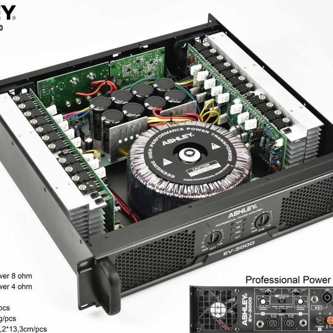 Power 2 Channel Ashley Ev3000 Ev-3000 Ev 3000 Original Garansi Resmi