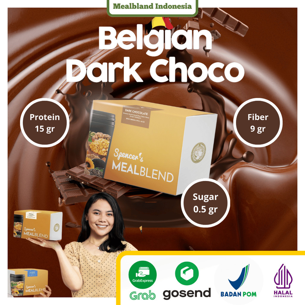 

[Best Seller] Rasa Coklat Spencer's Mealblend Meal Replacement 1 BOX = 15 Sachet