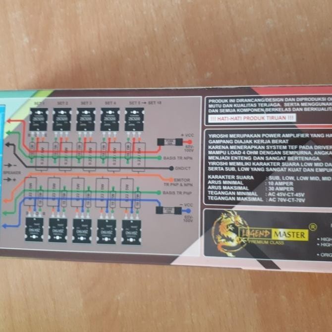 Super Driver Bipolar Power Amplifier Subwoofer Yiroshi Mk-6 Mk6 Driver