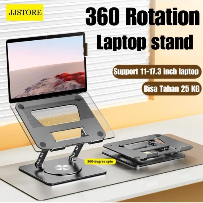 360 rotating Laptop Stand Holder Aluminium Dudukan Laptop Stand Meja .