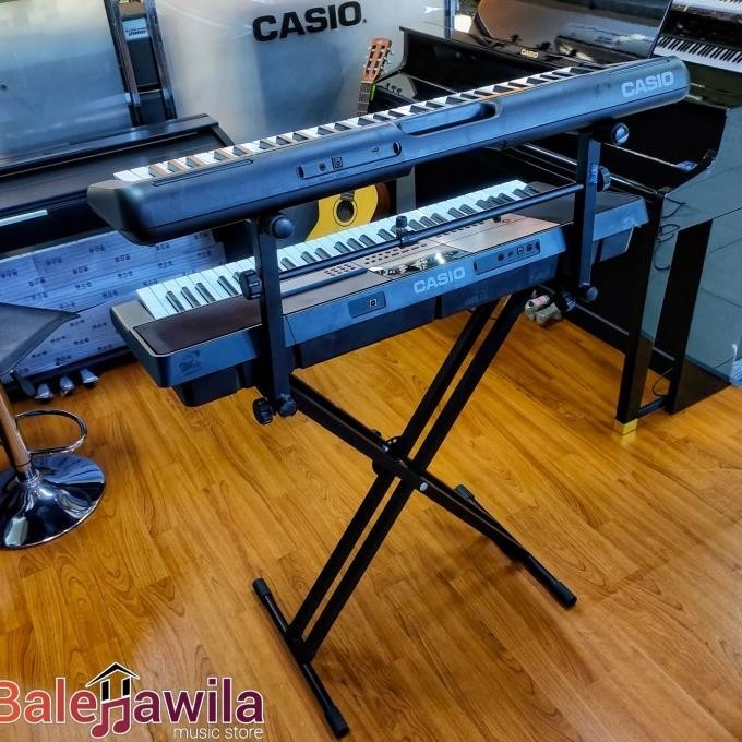 Stand Keyboard Piano Susun Double 2 Stand Keyboard Import Kaki Piano .