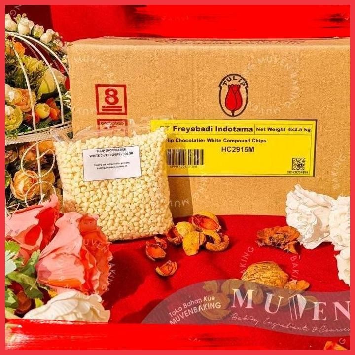 

(muv) tulip white choco chips 500 gr