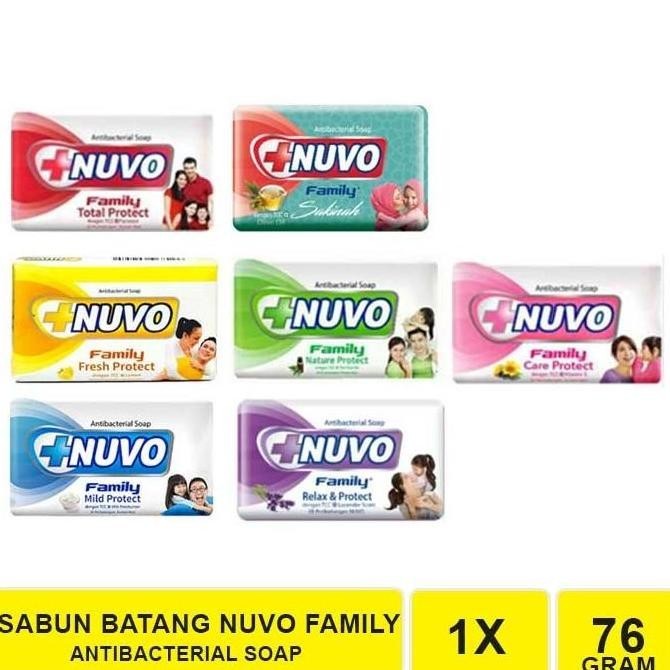 

PROMO CUAN NUVO FAMILY BAR SOAP 76gr SABUN MANDI BATANG /AB-108