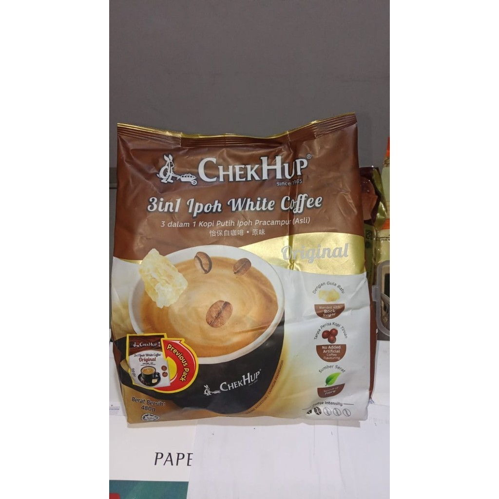 

Chekhup 3In1 / Chek Hup Original/ White Coffee/ Instant Coffee 600G