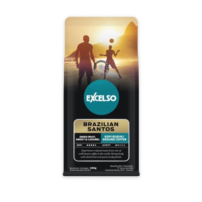 

Excelso Kopi Bubuk Brazilian Santos 200G Twin Pack