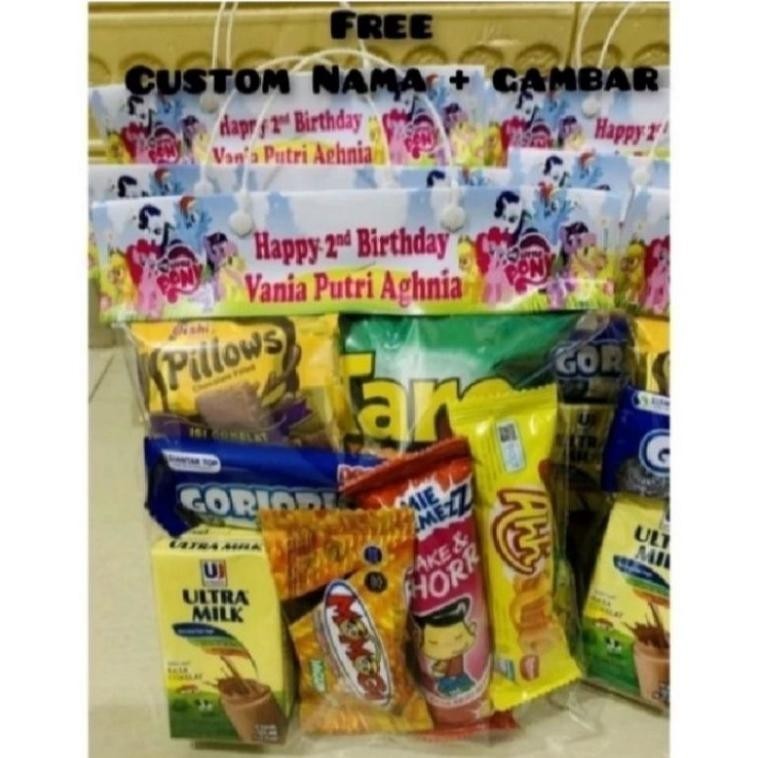 

Paket Snack Ulang Tahun Free Custom Nama