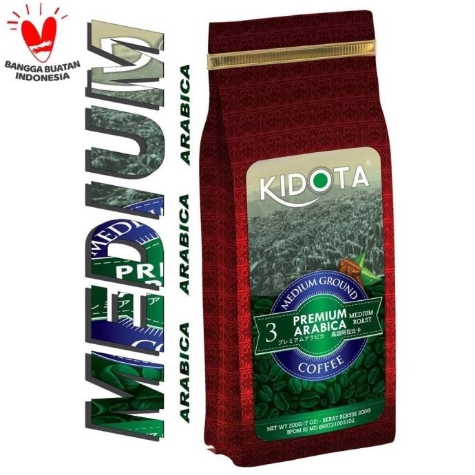 

Kopi Kidota Premium Arabica 200 Gram Medium Ground (Kopi Bubuk Kasar)
