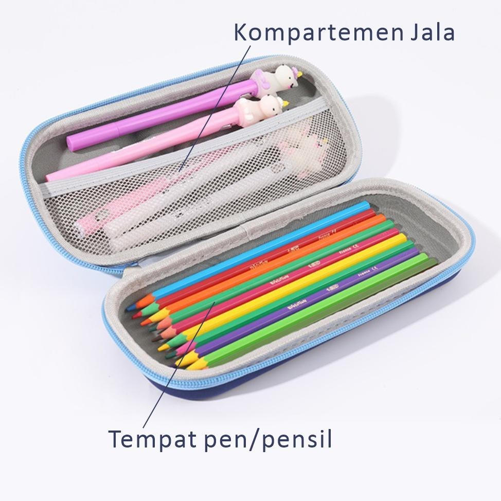 

Hot [Mk909] Tempat Kotak Pensil 3D Timbul Karakter Lucu Murah