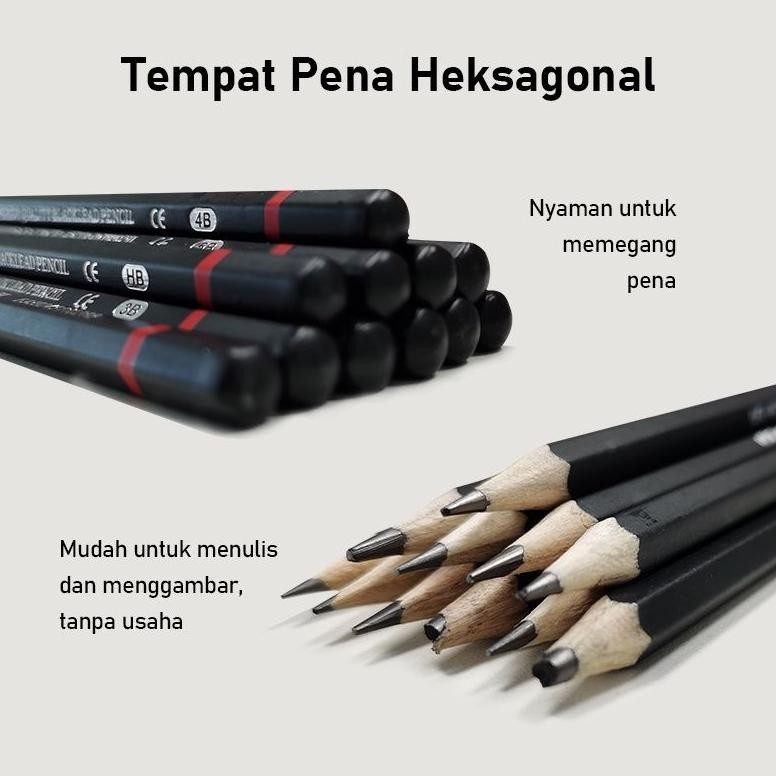 

Big Sale Isi 12 Pensil Sketsa Pensil Gambar Lengkap Drawing Pencil Set Charcoal Pencils Set Hig Quality