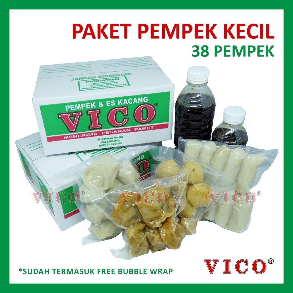 

PAKET 38 PEMPEK KECIL - PEMPEK VICO ASLI PALEMBANG