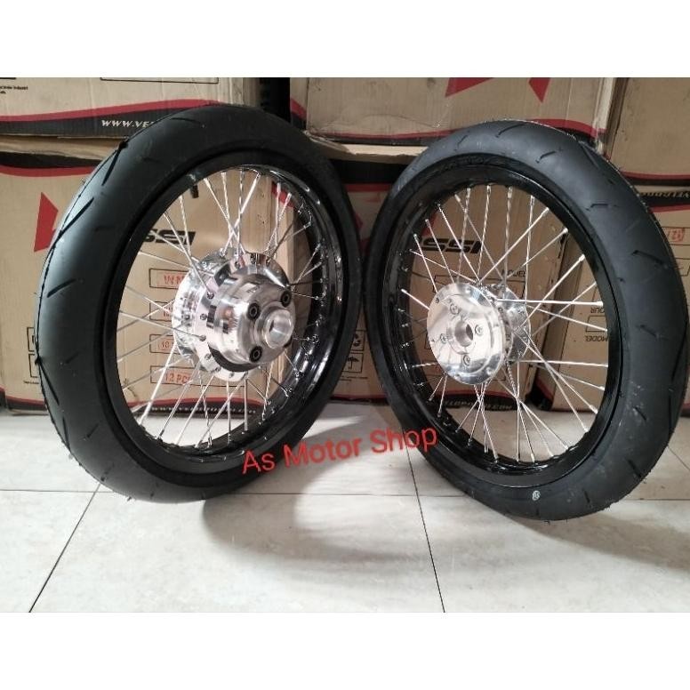 DFR VELG SET ROSSI  RING 17 TROMOL SET NEW CB150R CB150R CBR150R MEGAPRO TIGER REVO MEGAPRO MONO VER