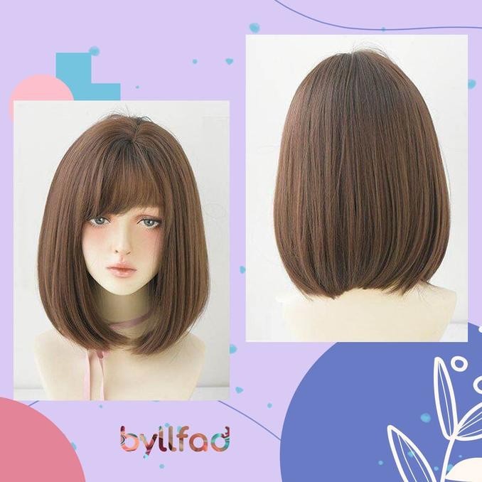 Wig Rambut Model Sebahu Poni S002