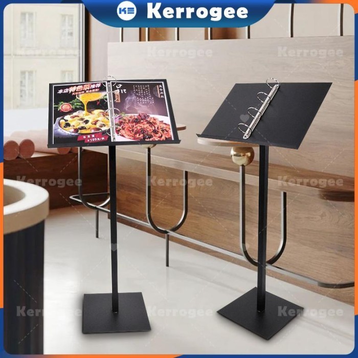 New Ready Stock Stand Menu A4 Holder Stand Tempat Menu Display Stand