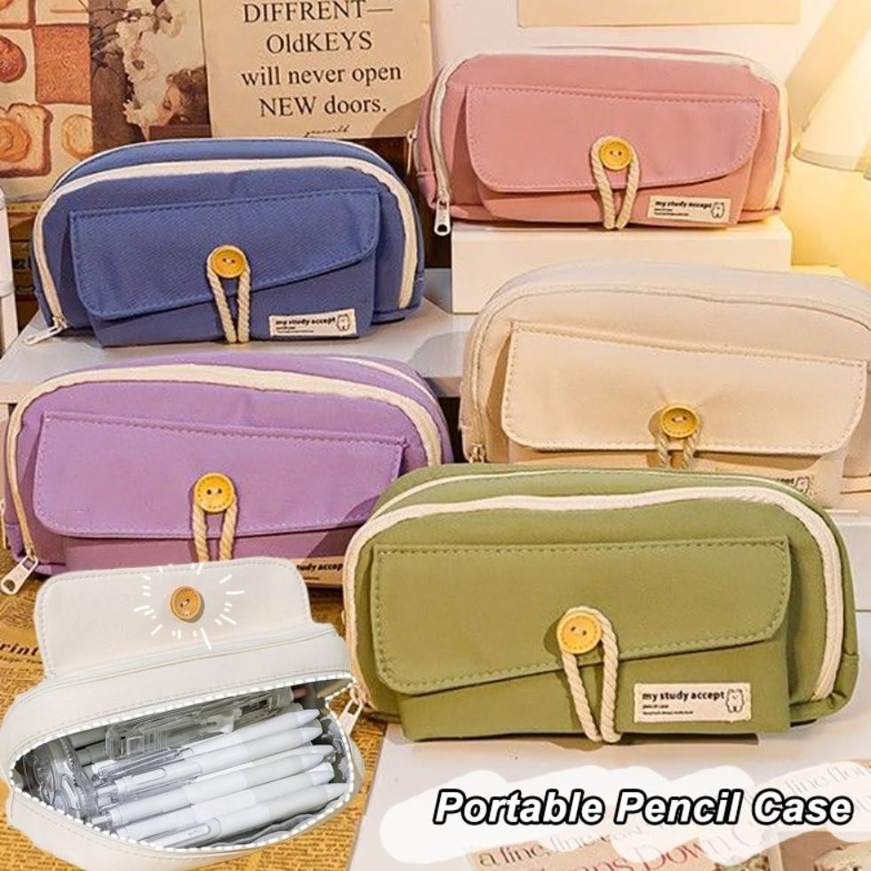 

Siap Kirim Kotak Pensil Kanvas Multiwarna Kotak Pena Estetika Kapasitas Besar Korea Perlengkapan Penyimpanan Alat Tulis Siswa Sekolah Fh-46