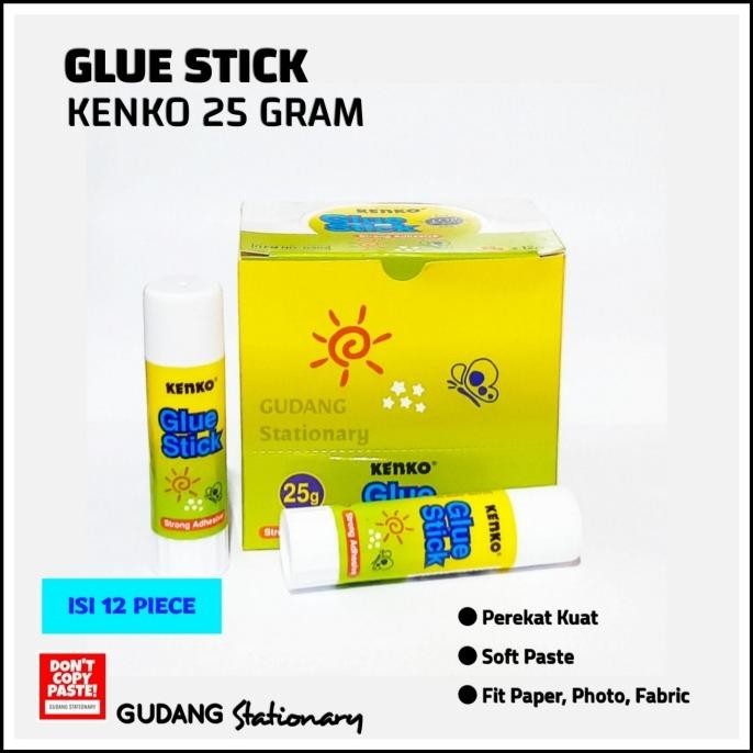 

Lem Glue Stick Kenko 25 Gr ( Isi 12 Piece )