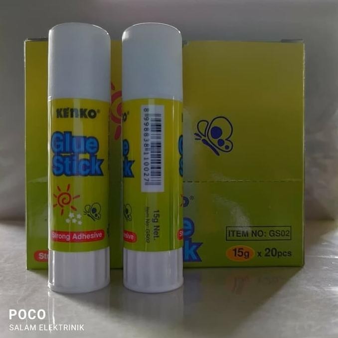 

Lem stik Kenko Glue Stick 15gram 1 box isi 20pcs