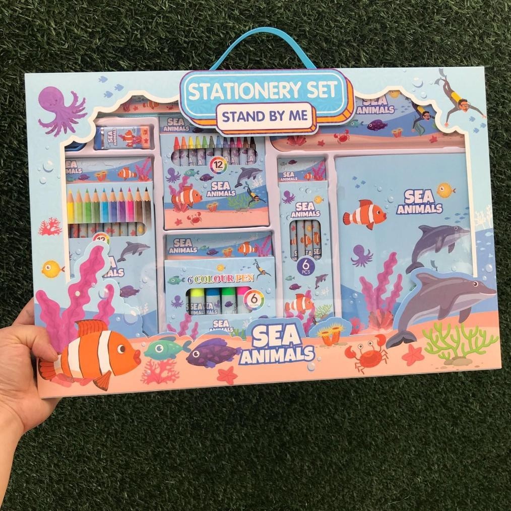 

Original [Juallaris](Ktps.5)Kotak Pensil Sett / Study Set Stationery Set Alat Tulis Sekolah Anak Set Atk Motif Et-98