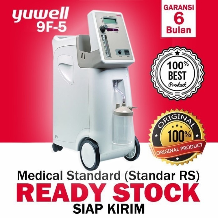 Terbaru Yuwell Yu 9F 5 Medical Grade Oxygen Concentrator 9F-5 Konsentrator Promo Terlaris