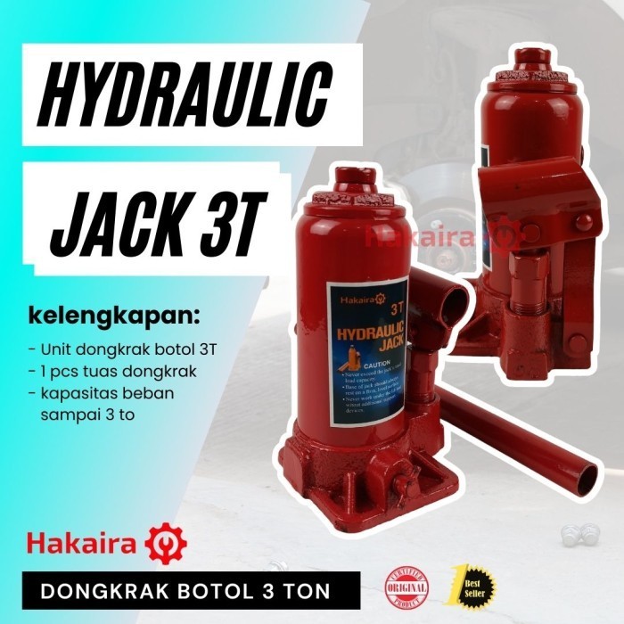 Dongkrak Hidrolik 3 Ton Hakaira - Dongkrak Murah Surabaya