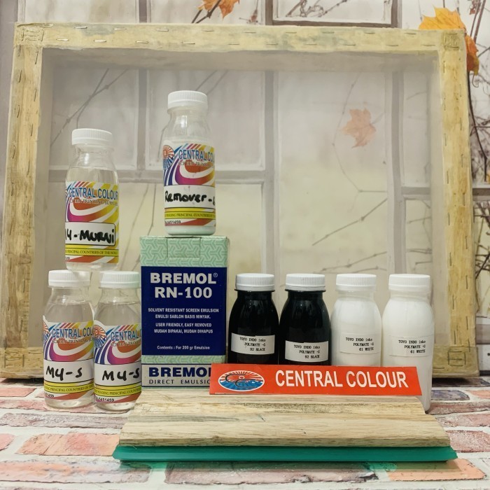 

Paket Sablon Pemula Plastik Toyo Indo Inks Polymate Kain Screen T165