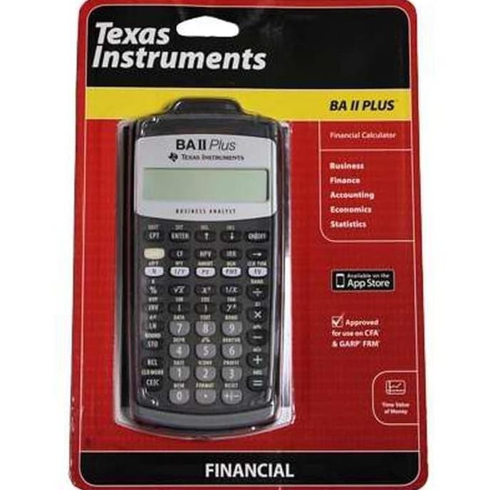 

TEXAS INSTRUMENTS BA II PLUS Standard - Kalkulator Keuangan FINANCE