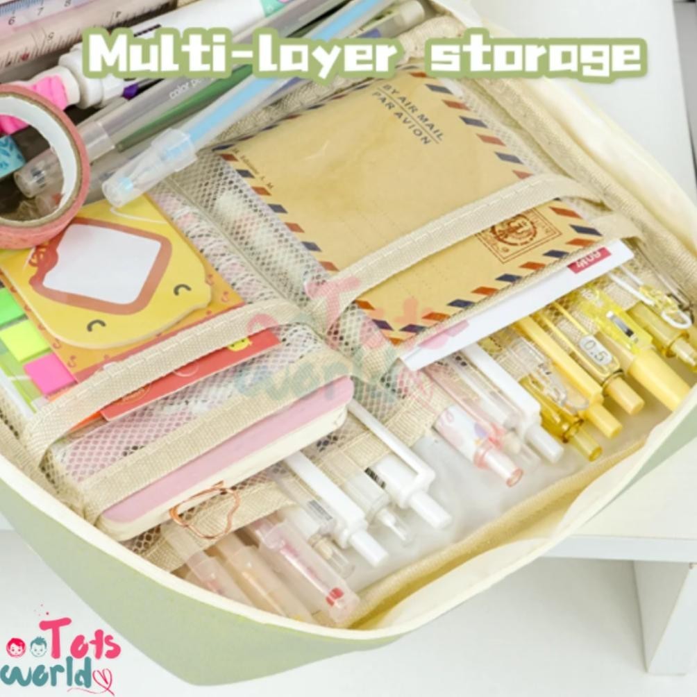 

yui-7 Tempat pensil alat tulis Kreatif multifungsi tas perlengkapan kantor dan anak sekolah | kotak pensil perlengkapan kantor stationary bag Murah