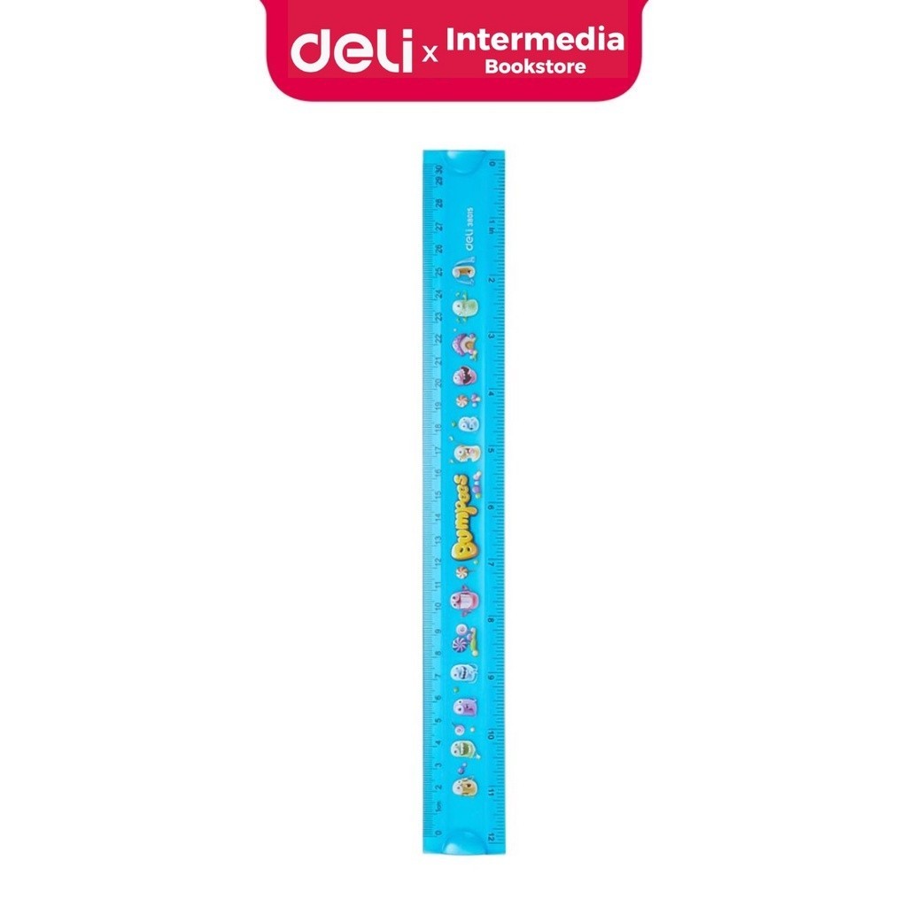 

Deli Penggaris E38015 -Printed EcoPVC Flexible Ruler 30cm - Blue