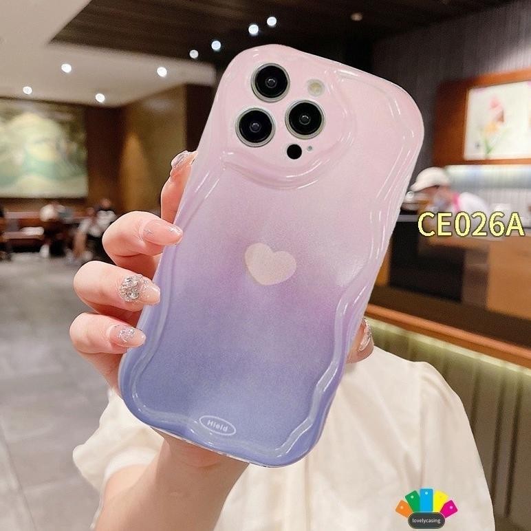 Case Iphone 15 PRO tsy ungu pink gradasi