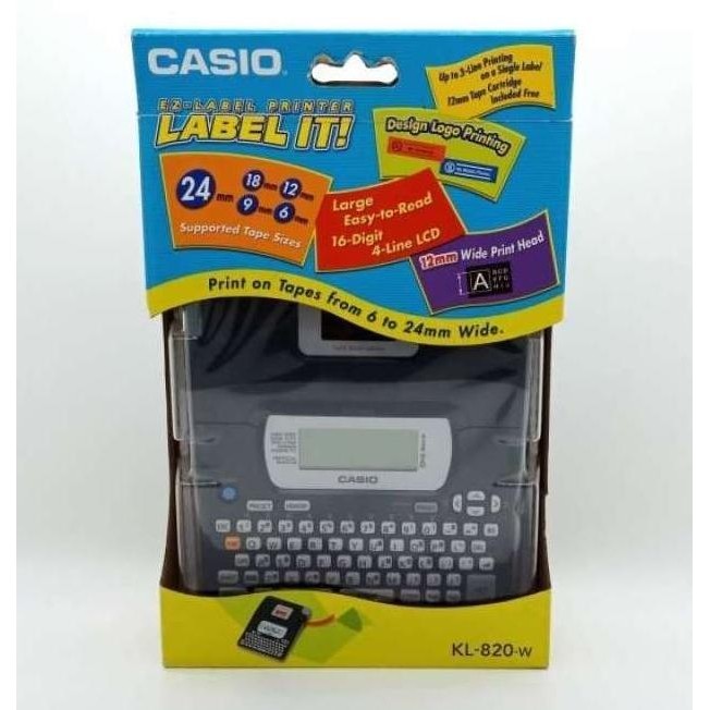 

Print Label Printer Casio KL-820 Label It (Pengganti KL 7200)