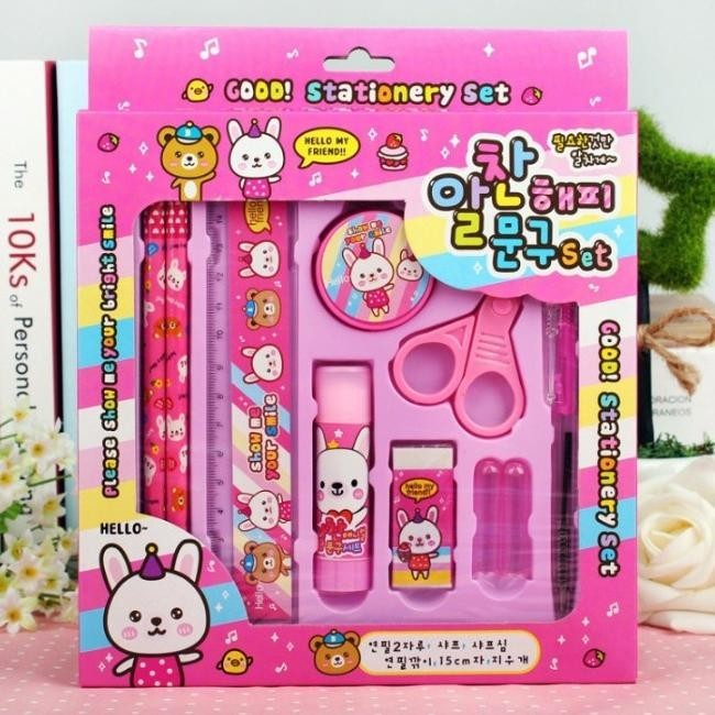 

Mega Sale SMS Paket Alat Tulis set 8in1 Stationery Set Study Set Anak Karakter Set Alat Tulis Anak TK Sale
