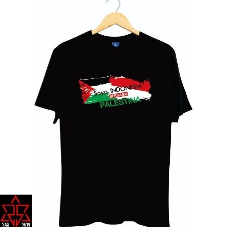 Promo Kaos Indonesia Bersama Palestina T-Shirt Palestina Baju Anak Dewasa Pria Wanita