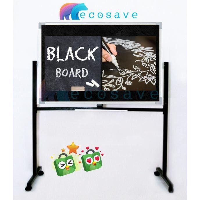 

Blackboard Spidol 60x90 cm Standing Single Kaki Beroda