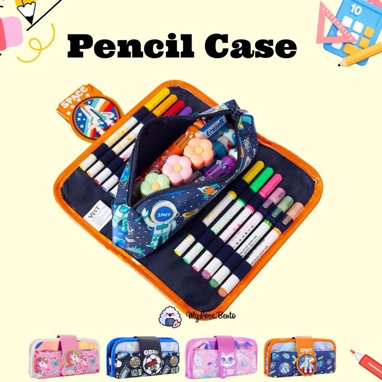 

VIRAL Tempat Pensil Anak PREMIUM Pencil Case Multifunctional Stationery Pouch Luxury Quality lij-56
