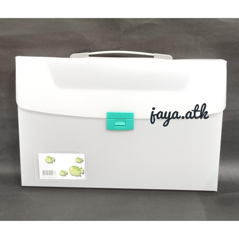 TERMURAH MAP PLASTIK CARRY FILE 4CM DOKUMEN FILE TENTENG JINJING FOLIO EXPANDING TANPA SEKAT BAGUS T