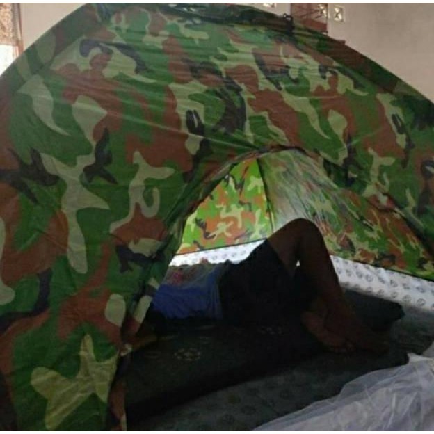 qw-7 Tenda camping 5 orang tenda camping loreng army 5 orang tenda dome loreng army ORS Sale