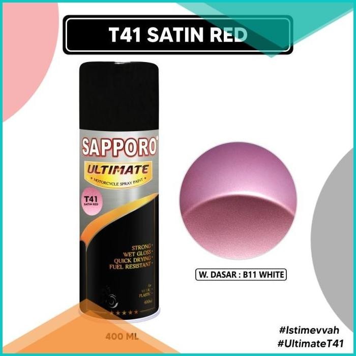 Sapporo Ultimate T41 Satin Red / Sapporo Spray / Pilok / Pylox 8JVLZ4