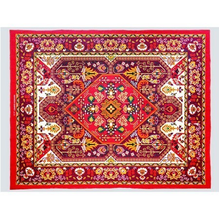 Asna Karpet Turki Ostrich Karpet Permadani Jumbo Tikar Lipat Size 190X240 - Merah