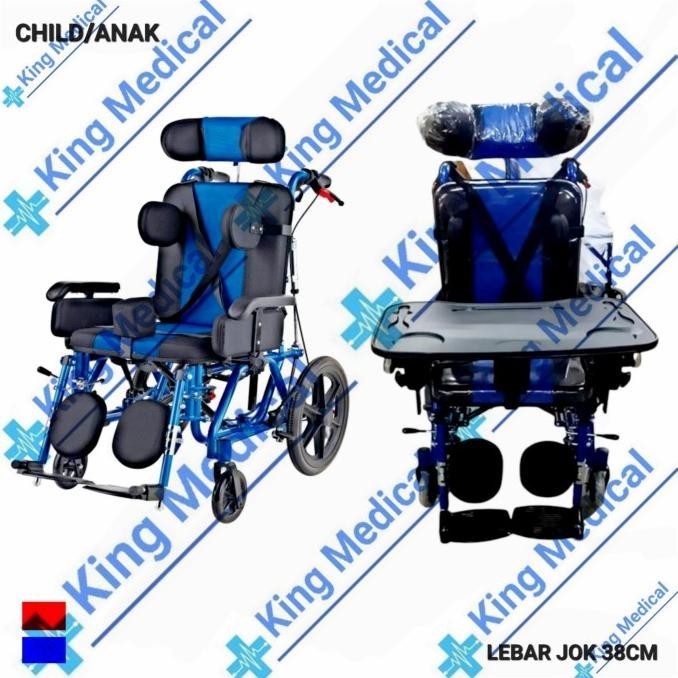 Kursi Roda Sella Cerebral Palsy Child/Anak Berkebutuhan khusus + Meja