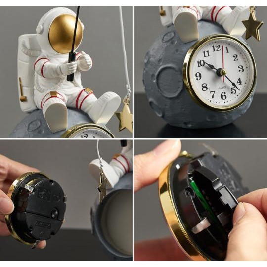 

Astronaut Desk Clock / Jam Weker Meja Anak Analog Astronot Lucu Unik OS17