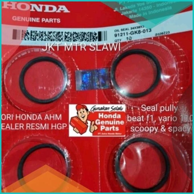 91211-GK8-013 seal pully beat carbu & beat fi beat esp 2017-2020 asli