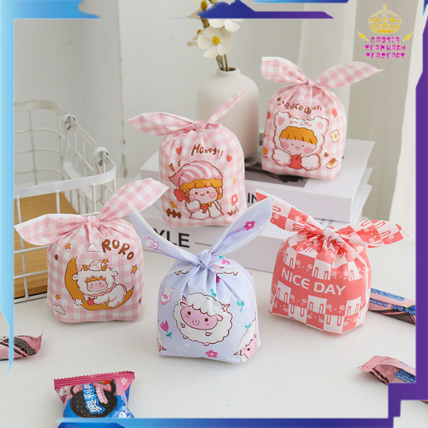 

MURAH GTT Goodie Bag Plastik Hampers Isi 50pcs Kantong Bingkisan Karakter