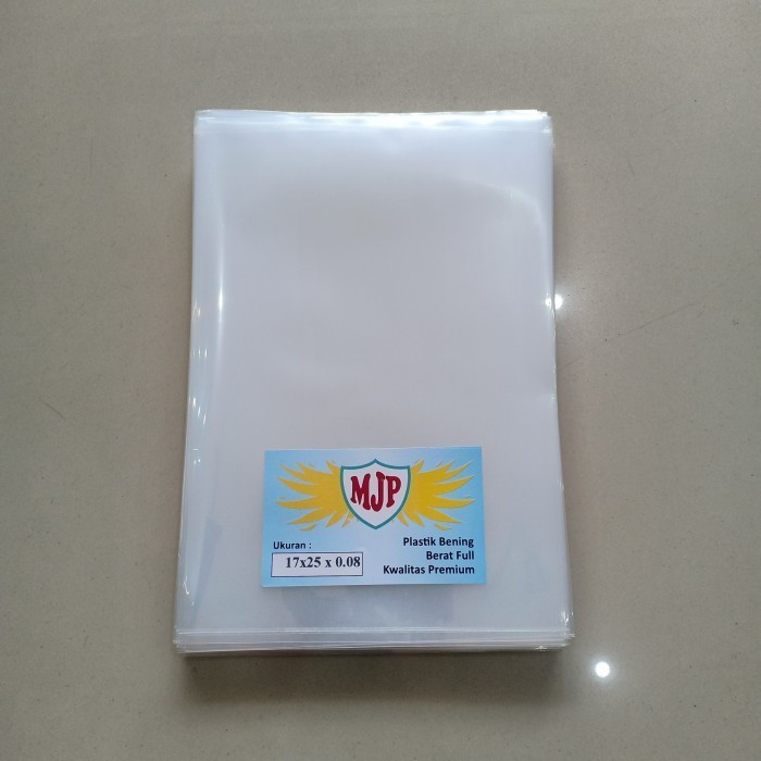 

MURAH Plastik PP Bening Tebal 08 Uk.17x25 Merk MJP Plastik Bungkus Snack