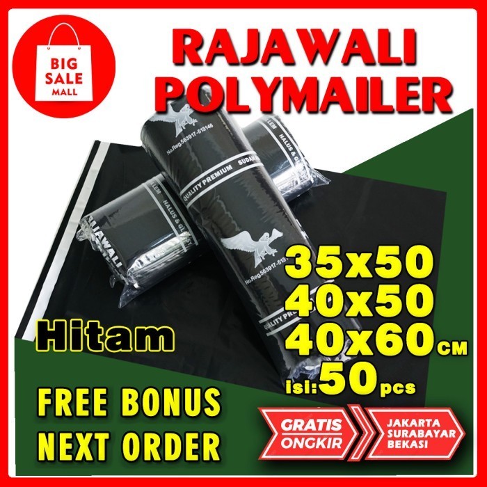 

DISKON Plastik Polymailer 35X50CM isi50pcs Rajawali Olshop Packing Perekat