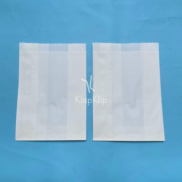 

TERMURAH 100pcs Kantong Kertas Putih M Paper Bag French Fries Kertas AntiMinyak