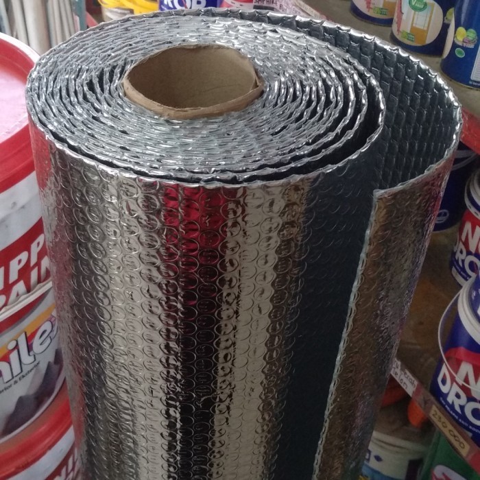 

SALE Insulasi Alumunium Foil Bubble / Peredam Panas Bubble Silver (Meteran)