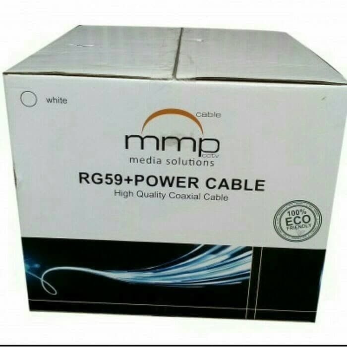 Terbaru Kabel Cctv Rg59 + Power Coaxial Merek Mmp Promo Terlaris